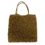 美品 ANTEPRIMA アンテプリマ スクエア ワイヤーバッグ ハンドバッグ ゴールドカラー レディース 古着 中古