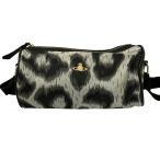  прекрасный товар Vivienne Westwood Vivienne Westwood Leopard рисунок roll сумка "Boston bag" серый черный женский б/у одежда б/у 