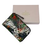  как новый Vivienne Westwood Vivienne Westwood freedom Fighter цветок футляр для карточек чехол для ключей оттенок черного женский б/у одежда б/у 