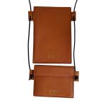  как новый TOD*S Tod's кожа Stan булавка Glo go плечо бумажник 2 полосный sakoshu Brown мужской женский б/у одежда б/у 