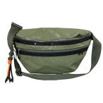 как новый LeSportsac × Ameri Le Sportsac Ame li специальный заказ DX Belt Bag PU покрытие сумка-пояс сумка "body" зеленый женский б/у одежда б/у 