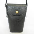  как новый LONGCHAMP Long Champ epi .re кожа смартфон кейс плечо сумка сумка черный мужской женский б/у одежда б/у 