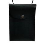  хорошая вещь 23SS MARGARET HOWELL Margaret Howell SMOOTH LEATHER кожа плечо сумка сумка F черный мужской женский б/у одежда б/у 