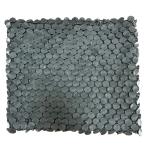  прекрасный товар ISSEY MIYAKE Issey Miyake 3D плиссировать шарф снуд защита горла "neck warmer" IM51AD104 серый женский б/у одежда б/у 