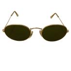  хорошая вещь Ray-Ban RayBan B&amp;Lboshu ром овальный солнцезащитные очки Gold цвет рама мужской б/у одежда б/у 
