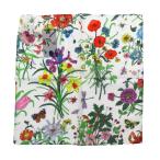  не использовался vintage GUCCI Vintage Gucci цветочный цветочный принт насекомое хлопок 100% шарф носовой платок chief botanikaru многоцветный женский б/у одежда б/у 