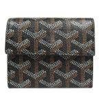 新品同様 GOYARD ゴヤール MARIGNY マリニー 財布 二つ折り コインケース 小銭入れ ミニ コンパクト 黒 ブラック メンズ レディース 古着 中古
