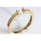 ( ограниченный товар образец )in1204nt382[ овальный 6 мм ×4 мм ]K10YG кольцо пустой рамка-оправа 