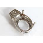 kj0093[ овальный 13 мм ×9 мм ] с бриллиантом подвеска пустой рамка-оправа 