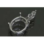 kj054[ овальный 11 мм ×9 мм ] с бриллиантом подвеска пустой рамка-оправа 