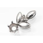 nt073[ раунд φ4 мм ] с бриллиантом подвеска пустой рамка-оправа 