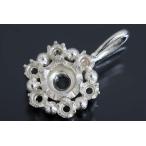 nt357[ раунд φ3.5 мм ] с бриллиантом подвеска пустой рамка-оправа 