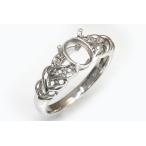 s006r[ овальный 8 мм ×6 мм ] с бриллиантом кольцо пустой рамка-оправа 