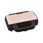 【Toffy/トフィー】 ホットサンドメーカー K-HS1（シェルピンク） 2枚焼き ミミまで焼ける 約5〜6分 カンタン レトロ かわいい 朝ごはん