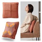 ショッピングマッサージクッション アテックス ATEX ルルド プレミアム マッサージクッション 首 腰 肩 背中 ダブルもみR オレンジブラウン AX-HC319br