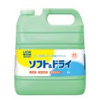【業務用 大容量】 ソフト&ドライ 4L 柔軟剤 詰め替え 液体 抗菌 濃縮 ライオンハイジーン