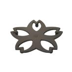 池永鉄工(Ikenaga Iron Works) 釜敷き 鉄瓶用 南部鉄器 16.5×16.5 桜 茶