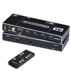 ELEVIEW HDMI переключатель звук разделение 4 ввод 1 мощность 4K60Hz оптический цифровой мощность ARC соответствует EHD-804N