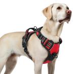 [ новейшая модель собака Harness ]rabbitgoo собака Harness собака для шлейка маленький размер собака / средний собака / большой собака .. обивка предотвращение размер регулировка возможность atama. через .. вечер отражающий материал выпадение 