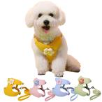 CLOGRATIA チワワ用 ハーネス パピー対応 小型犬の体にやさしい軽量設計 お散歩しやすい着脱簡単デザイン (イエロー, S)