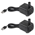2PCS 3W USB MINI SUBMERSIBLE WATER PUMP DC3.5V-9 аквариум для рыба бак для маленький фонтан насос фонтан гидропонная культура вода функция 