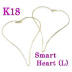 Yahoo! Yahoo!ショッピング(ヤフー ショッピング)18金イエローゴールド（K18YG）『スマート・ハートL』きらきらラインスナップ式フープピアス
