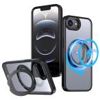 PRODELI For iPhone 16e 専用 ケース 第4世代 カバー 米軍MIL規格 360°回転スタンド機能 iPhone SE4