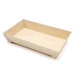 ショッピングPackage KAYU PACKAGE 長方形 RECTANGLE 木製 容器 Mサイズ 203x127x40mm 1パック 50個 （フタ別売）使い捨て
