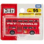 ♦トミカ日本製☆♦️ロンドンバス☆ タカラトミー No.95 ロンドンバス PET WORD仕様 （レッド） （1/130