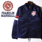 フランクリン＆マーシャル FRANKLIN & MARSHALL ナイロンジャケット メンズ ライン配色 フロントボタン コーチジャケット JACKETS NYLON UNI LONG
