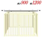  собака большой собака Circle мера домашнее животное большой для помещений наружный для большой простой сборка / стальной 9-4SY слоновая кость крыша есть высота 90cm ширина 120cm