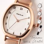 腕時計 レディース トノー型 手書き風 シンプル きれい おしゃれ こなれ感 仕事 プレゼント ギフト 1年間のメーカー保証付き メール便送料無料