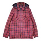 Supreme с хлопком жакет подкладка стеганое полотно размер XL проверка капот установка и снятие 2way блузон красный темно-синий Supreme 6-0925T 101868