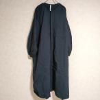 dignite collier ノーカラー シャツワンピ 長袖 サイズF ワンピース ブラック ディニテコリエ 4-0606M 239682