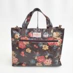 Cath Kidston PVC 花柄 薔薇 バラ コーティング トートバッグ ブラウン キャスキットソン 5-0404G 248656
