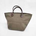 Herve Chapelier 1407C レザーハンドル舟型トートM コーデュラトートバッグ グレー エルベ・シャプリエ 5-0423G 251181
