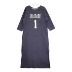 CIOTA 新品 Football 3/4 Sleeve T-Shirts Dress CSLM-125-WP 定価27500円 七分袖ワンピース ネイビー シオタ 5-0421M 252755