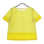 marimekko コットン プルオーバー ブラウス シャツ イエロー マリメッコ 5-0521S 256418