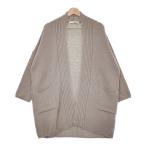 evam eva E233K144 アルパカウールローブ シルク混 カーディガン グレージュ エヴァムエヴァ 5-0131T 256873