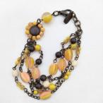 JEAN ANDRE Jean Andre бисер Stone браслет желтый Brown розовый 5-0630 262062