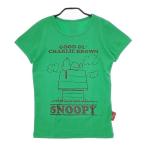 BooFooWoo/PEANUTS 新品 SNOOPY スヌーピー 半袖Tシャツ カットソー グリーン ブーフーウー/ピーナッツ 5-0607S 262120