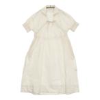 ASEEDONCLOUD Sailing dress Holy typewrite 定価39600円 ギャザー ワンピース 24SS アイボリー アシードンクラウド 5-0613S 263800
