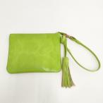 KOke Io - Okamoto .. кожа ta со стартером Flat сумка клатч ярко-зеленый 5-0808G 264845