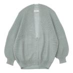 grin コットン ストローヤーン ZIP バウンド カーディガン ライトブルー グリン 5-0804M 265506