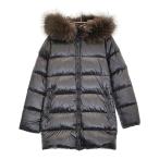 DUVETICA KAPPA フィンラクーンファー サイズ40 FEN エフイーエヌ D.037.00 ダウンジャケット ブラック デュベティカ 5-1127A 273228