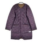 ARMEN ノーカラー 裏フリース キルティング 中綿 コート パープル アーメン 6-0101T 276072