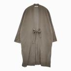 ショッピングエヴァ evam eva cashmere robe 定価71500円 E243K130 サイズM カシミヤローブ カーディガン 24AW グレージュ エヴァムエヴァ 5-1222T 277914