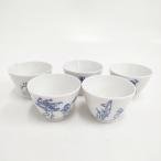  птицы и звери .. Kyoyaki высота гора храм горячая вода .5 шт. комплект посуда белый 6-0108G 278765