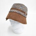 hitomi shinoyama チェック 帽子 ハット ブラウン 多色 ヒトミ シノヤマ 6-0112T 278965