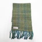 mi.. ..... Home Span шерсть Hand spun &amp; woven ORIZA muffler зеленый голубой ... .....6-0914T 281915